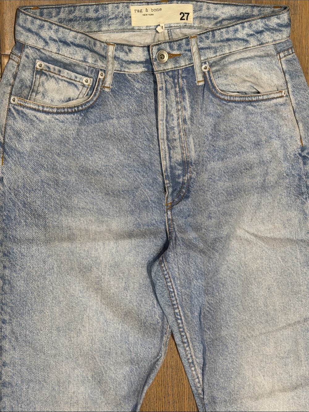 New Rag & Bone Alex Liquid High Rise Straight - Picture 9 of 13